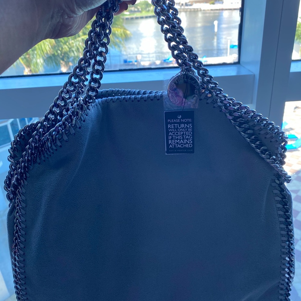 NWT Stella McCartney Gray Suede Bag Medium - Picture 5 of 8